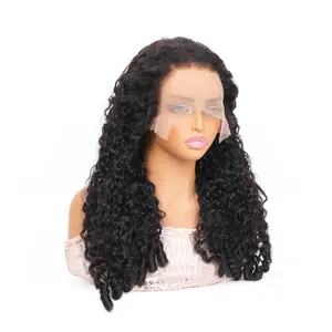 Trendy Beauty Hair Burmese Curly Hair Wig 13x4 Lace Frontal Wig Ear To Ear Water Wave Human Hair Wigs Pre Plucked 100% Human Hair For Women