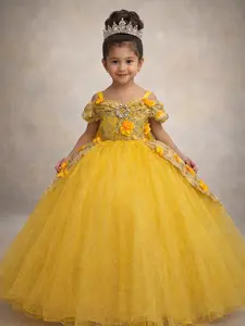 YELLOW DRESS EVA 2 EN 1 GIRLS DRESS