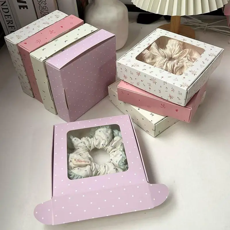 1-20pcs Gift Boxes Packaging Boxes Mother's Day Boxes Packaging Boxes Clear Window Paper Box Wedding Candy Box DIY Gift Wrap Box
