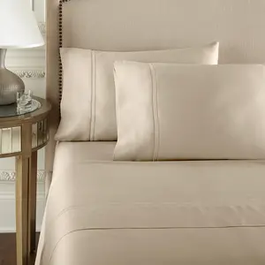 Yalda Tan Sheet Set | 100% Certified Giza Egyptian Cotton