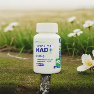 NAD+ Supplement 900 mg | Highest NAD Pontecy | Max Absorption | Pure NAD Supplement | Energy and DNA Repair, Aging Defense, Brain Function | 60 SOFTGELS | non-pharmaceutical Fitness Edible