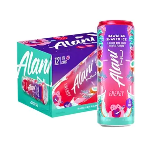 Alani Hawaiian Shaved Ice Energy Drinks Sugar Free Low Calorie 200mg Caffeine Biotin B Vitamins Zero Sugar 10 Calories 12 Fl Oz Cans 12 Pack