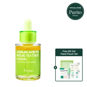 [Purito Official] Azelaic Acid 10% + Kojic Acid + Tea Tree Facial Serum for Acne & Marks Breakouts High-Level Korean Skincare 20% Formula