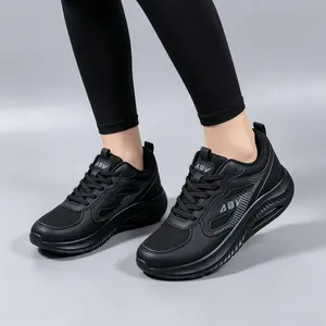 Women’s comfortable wide shoes with a soft, non-slip sole and a wide toe box—trendy, high-quality sneakers for all seasons, perfect for everyday wear, gym workouts, travel, and work outfits. Breathable mesh athletic shoes with a lightweight shock-absorbin