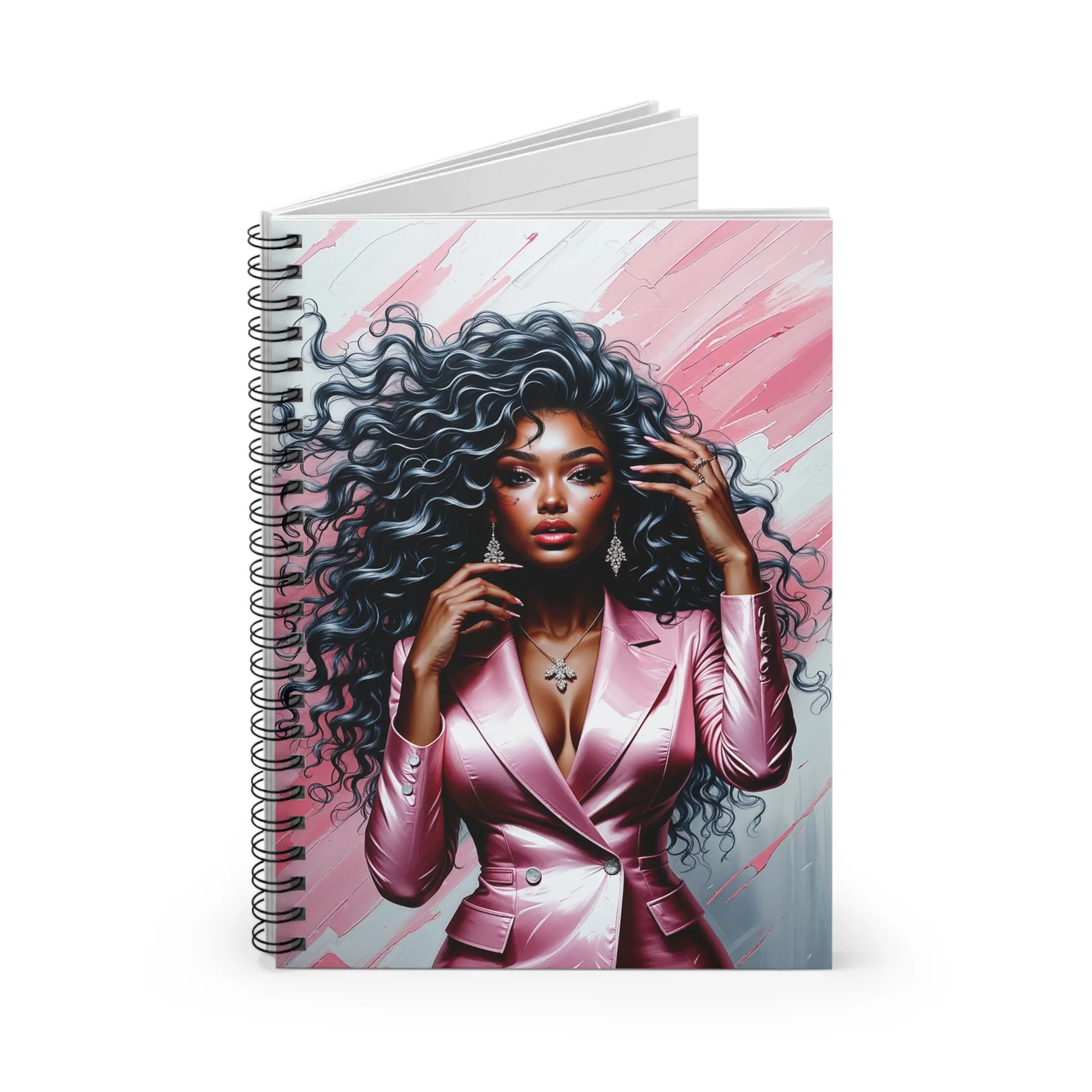 Empowered Beauty Spiral Notebook - Ruled Lines for Creative Inspiration