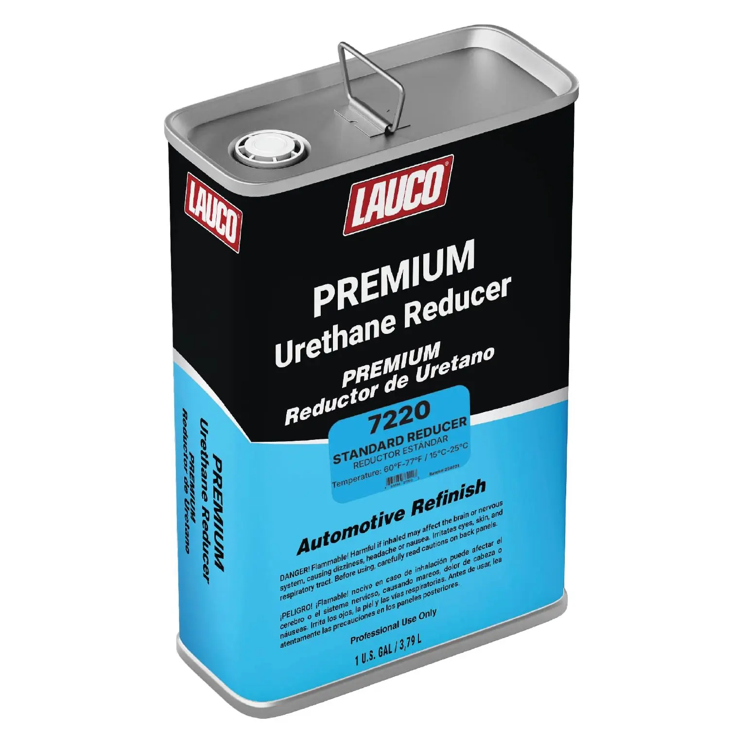 LAUCO Standard Urethane Grade Reducer (7220), 1 Gallon, 60°F - 77°F - for Automotive Paint and Industrial Paint Use - High Performance Automotive Grade