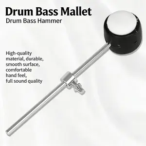 M16 Drum Set Bass Drum Mallets Hammer Heads + Weighted Iron Parts, Durable Percussion Accessories for Drums