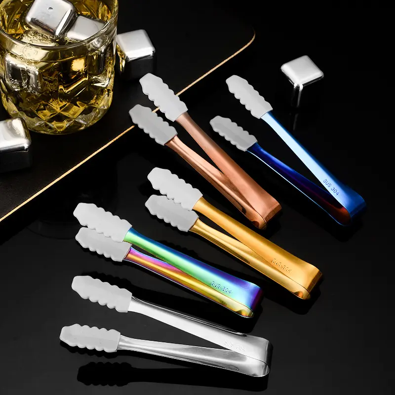 Stainless Steel Precision Kitchen Tweezers - Multi-Color Cooking Tongs for Sugar, Ice, and Garnishes