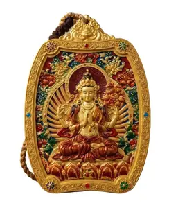 Guardian Buddha of【Water Element】- Exquisitely Crafted Statue Inspired by Traditional Chinese Eight Guardian Deities and Zodiac Culture in Classic Thangka Style