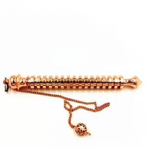 Metal Charm Pendulum for Dowsing Divination Reiki Healing Spiritual Wicca Women Men Amulet Screw Shape Pendule Radiestesia SONGLONG goth small