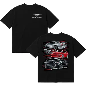 Ford Mustang Shirt – Muscle Car Graphic Shirt, New Edge Mustang Design T-Shirt, Car Enthusiast Gift, Racing Style Tee, Men’s Tops