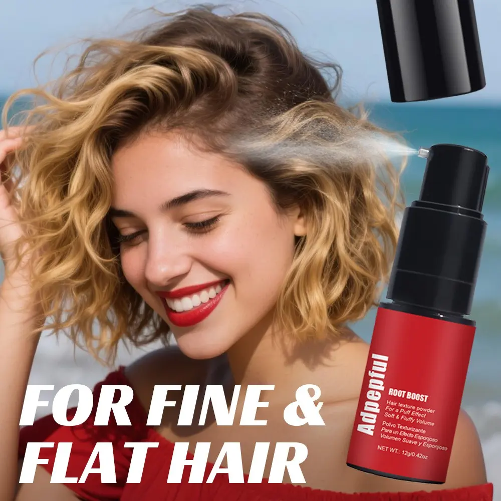 Adpepful Hair Styling Root Texturizing Powder for Volume and Texture, Lightweight Matte Finish, Medium Hold, Unisex 12g, Suitable for All Hair Types, Hairstyling Texturizing Powder Volumizing Powder Texturizing Volumizing Product