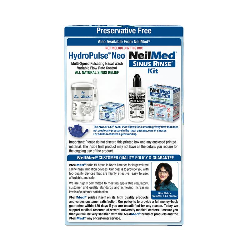 NasaFlo Neti Pot with 60 Packets