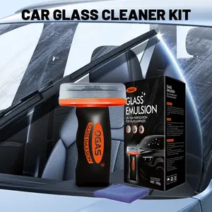100G Windshield Oil Film Eraser Wand - All-in-One Pro Kit with Glass Cleaning Emulsion Formula and Sponge - The Ultimate Streak-Free Solution to Prep for Rain Repellents