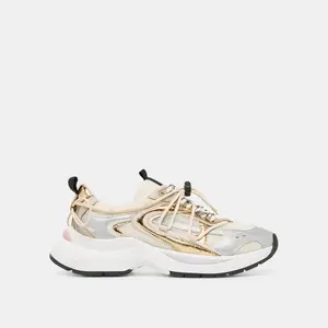Dolce Vita SELMAR SNEAKERS SILVER GOLD LEATHER