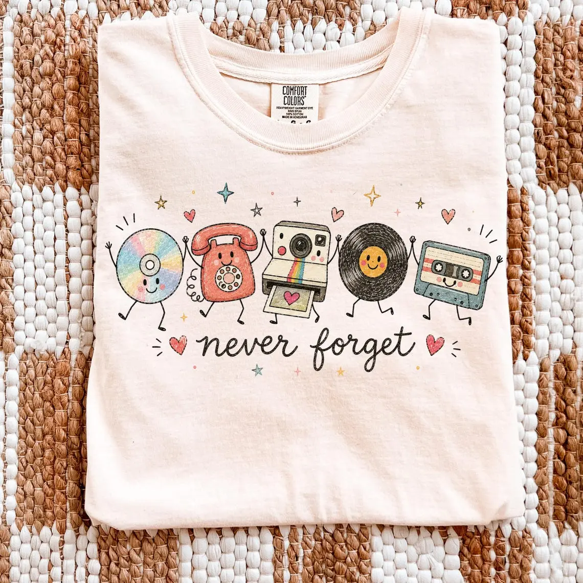 Comfort Colors Nostalgic 90s Shirt T-Shirt, Never Forget  Tee