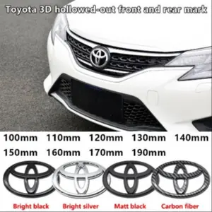 Car Logo 3D for Toyota Car series Corolla Camry RAV4 Front Head Grill Hood Bonnet Emblem Rear Tail Bumper Trunk Boot Mark Badge