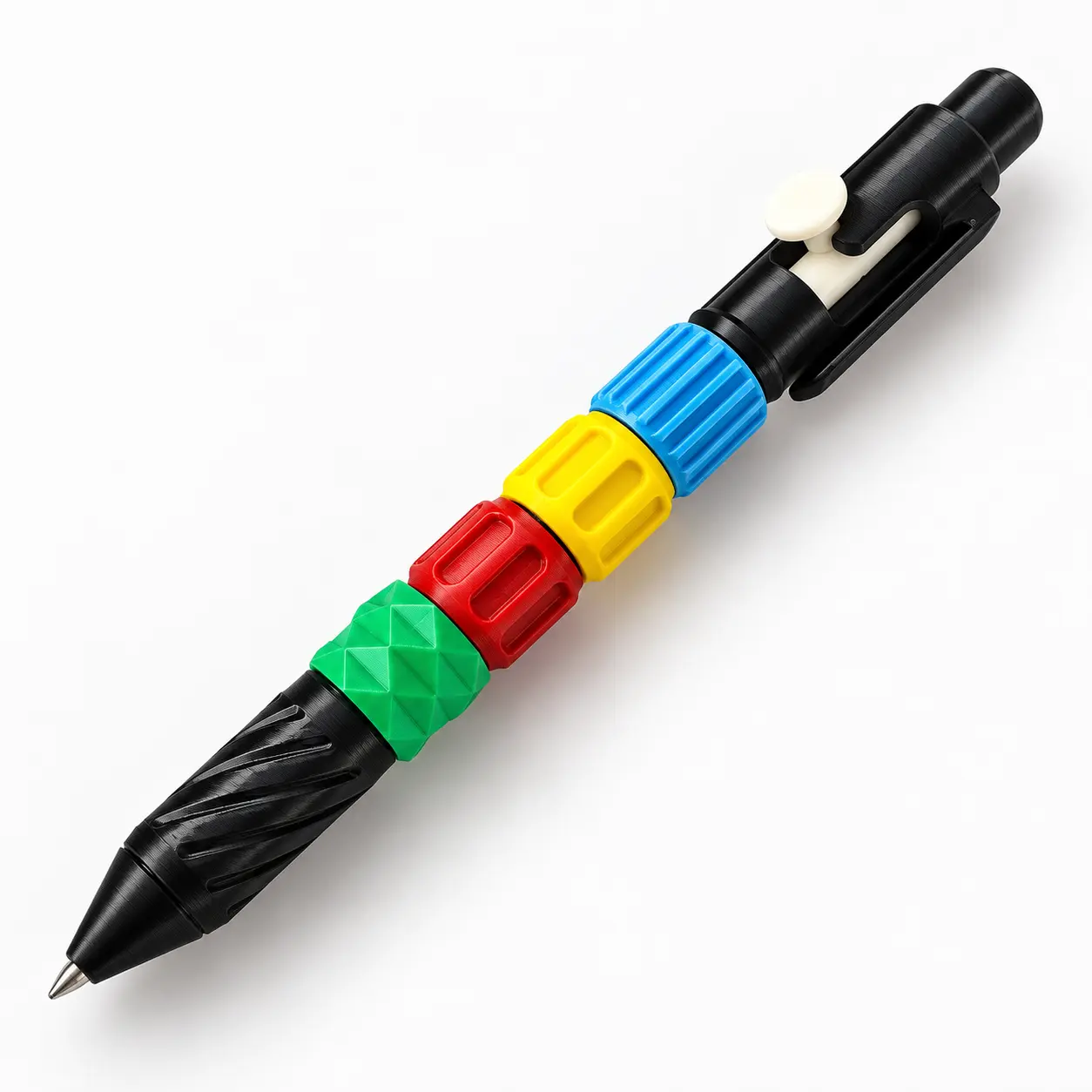 Bolt-Action Fidget Pen - Portable Ballpoint Pen with Ballpoint Tip, Dual-Purpose Office/School Stationery, Stress Relief Tool for Adults, Organized Desk & Enhancing Productivity