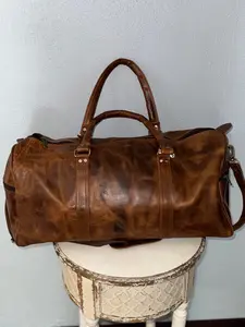 Full Leather Weekender