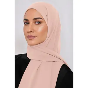 Premium Chiffon Hijab - Light Pink