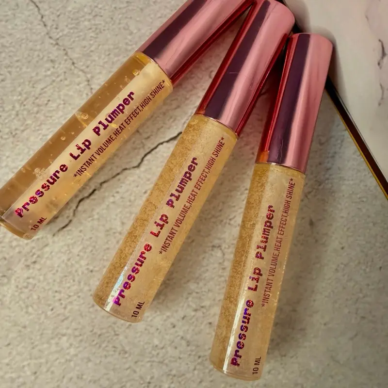 Pressure Lip Plumper - Instant Volume Heat Effect High Shine 10 ML for Enhanced Lip Look
