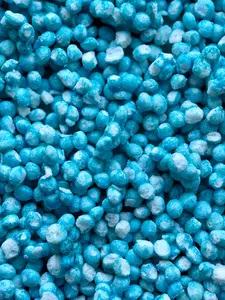 Frozzle Freeze Dried Sour Blue Raspberry Crunch - Extra Crunchy extra sour Ultra Addictive Kosher Certified Parve Candy 3.5 oz Crunch trending Candy