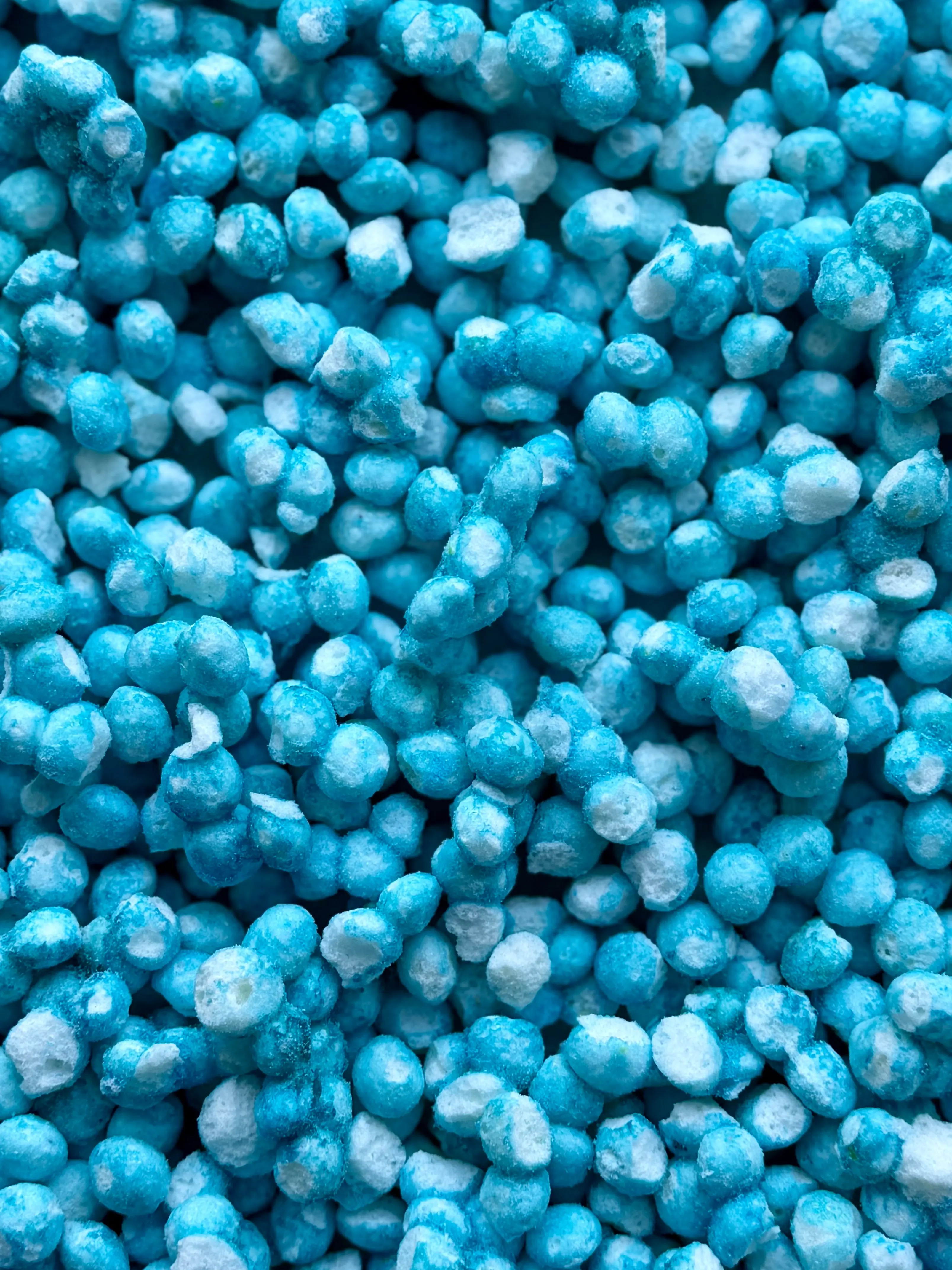 Frozzle Freeze Dried Sour Blue Raspberry Crunch - Extra Crunchy extra sour Ultra Addictive Kosher Certified Parve Candy 3.5 oz Crunch trending Candy