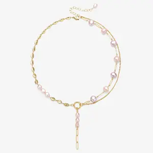 Stationary Design Fresh Water Pearl Necklace