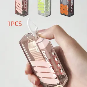 Automatic Pop-Up Toothpick Holder, Premium Portable Mini Toothpick Storage Box, Rectangular Toothpick Dispenser, Ideal for Home Office Desk, Home Organizers
