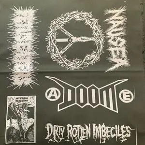 Crust punk back patches sheet grindcore