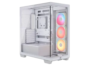 CORSAIR 3500X LX-R RGB Mid-Tower PC Case – 3x Pre-installed LX120-R RGB Fans – Includes iCUE LINK System  Hub - GPU Anti-Sag Arm – Tempered Glass – Fits up to 10x 120mm Fans – Reverse Connector Mother