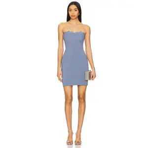 ASTR the Label Melani Mini Dress in Slate Blue