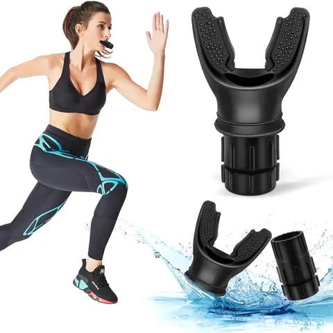 Adjustable Resistance Breathing Trainer - Safer ABS Silicone Lightweight Agility Training Equipment, Compact Exercise Equipment with Rotating Valve, Easy-to-Clean Portable Aid for Sports Enthusiasts with Versatile Usage to Boost Workout & Endurance