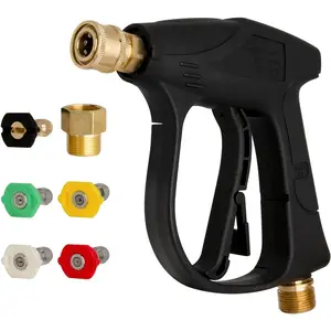 Pressure Washing Kit, 4000 PSI Short Pressure Washer Car Washer M22-14mm Inlet for Pressure Power Washers