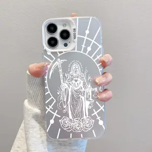 TPU Case for iPhone 16 Pro Max 15 Plus 14 13 12 11 XR XS Intricate angel design Aesthetic, Trendy, Pattern Phone Cover  case