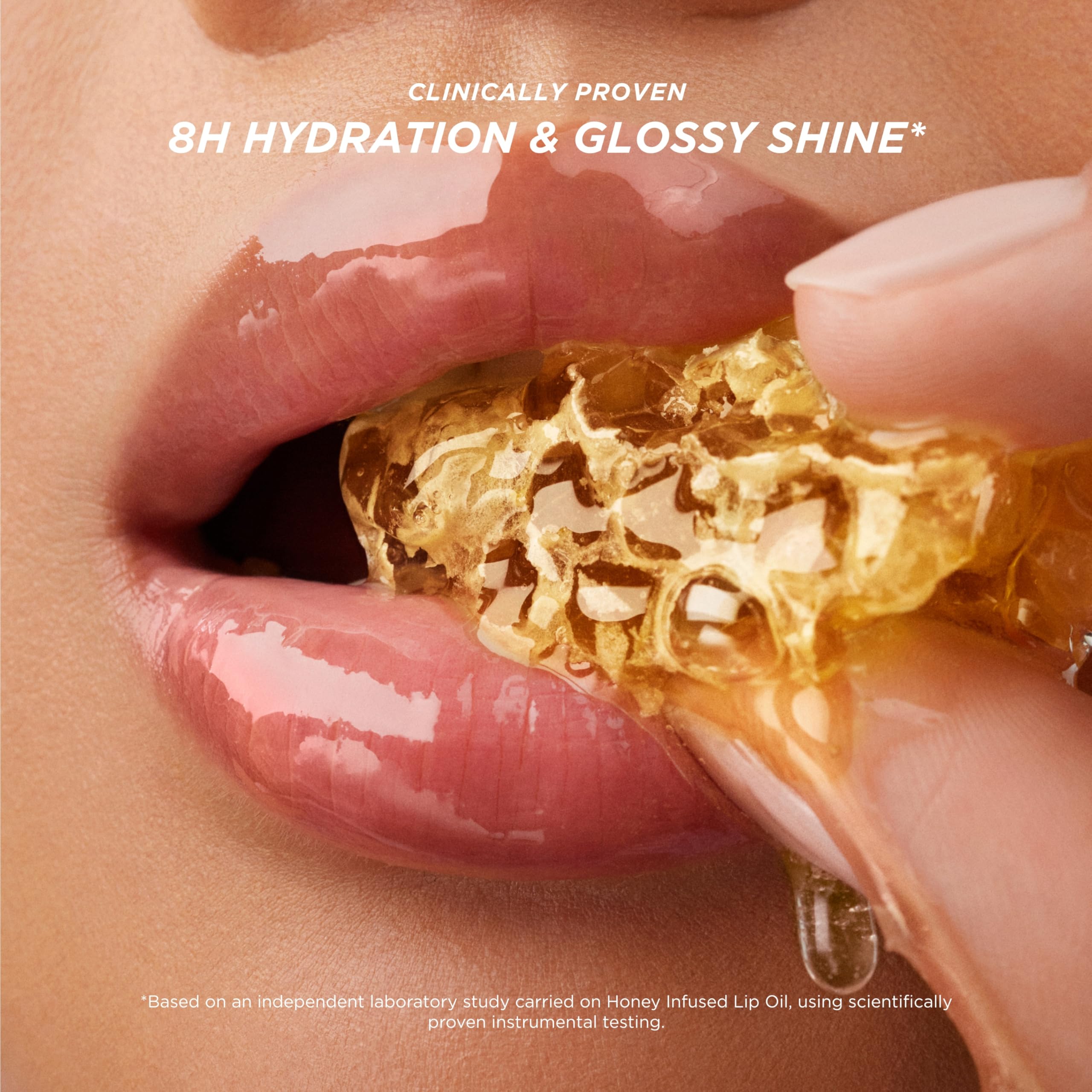 Gisou Infused Lip Oil – Hydrating & Glossy Lip Oil with Jojoba Seed Oil, Non-Sticky Shine, Contain Fresh Honey, Watermelon Sugar, Strawberry Sorbet, Mango Passion Punch, 0.27 Fl Oz