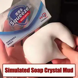Soap Ball Squishy Soap Stress Ball Fidget Toy Crunchy Squeeze Ball Round Blocks Filled ASMR Anti Stress Toys for Adults #RKF