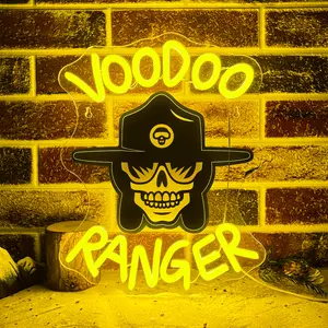 Voodoo Ranger Beer Neon Sign for Wall Decor Dimmable Beer Neon Signs Bar Led Sign Neon Sign for Man Cave Light Up Sign for Bedroom Home Bar Shop Pub Bistro Party Hotel Game Room Decor Gifts