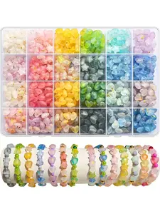 600 Pcs Star & Heart Bead Kit - DIY Jewelry Making Supplies with Colorful Acrylic Beads (Pink/Blue/Green/Yellow/White/Clear) + Storage Box, Craft Materials for Friendship Bracelets, Necklaces, Earrings, Keychains & Scrapbooking