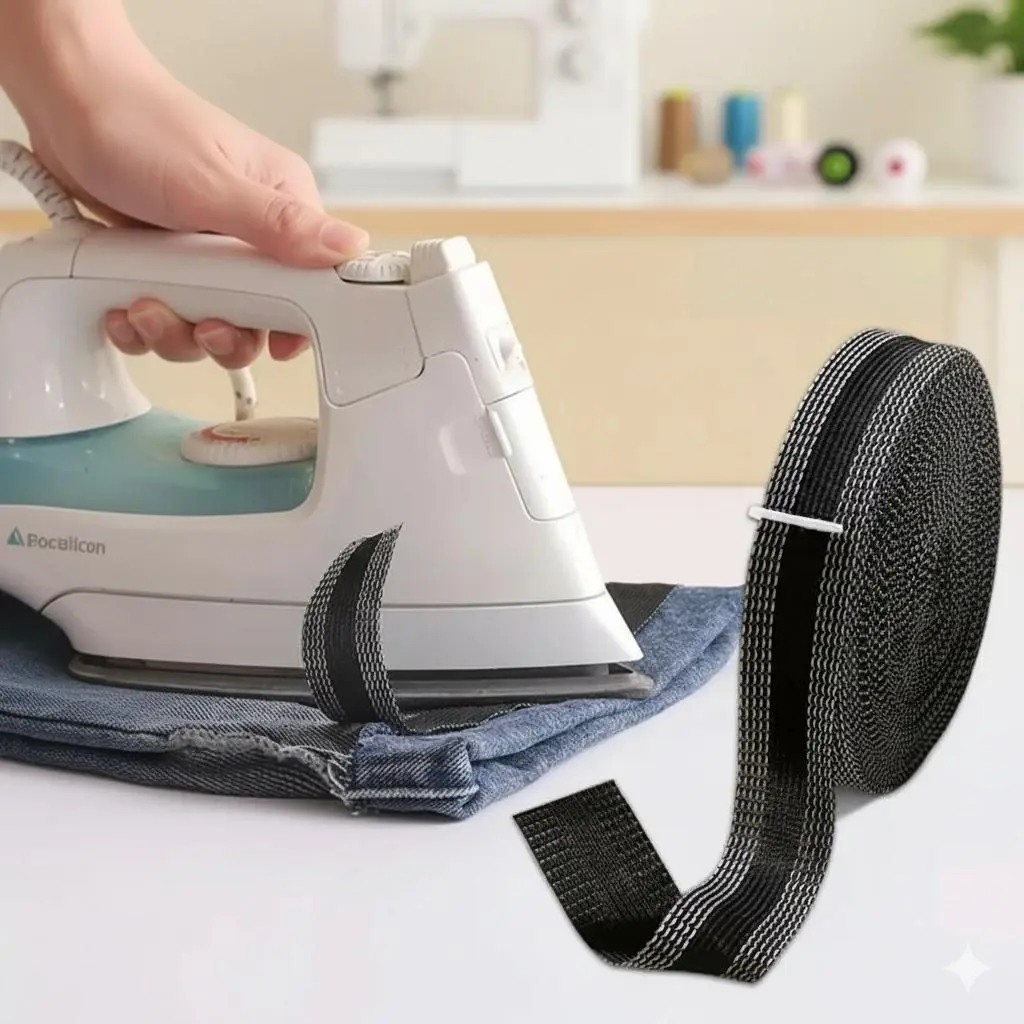 Adjustable Pant Length Jeans & Casual Pants Alteration Tool, Removable Clothing Patch for Kids & Adults, Multi-Size Travel-Friendly Hemming Tape, Washable Fabric Fix Adhesive for DIY Repair