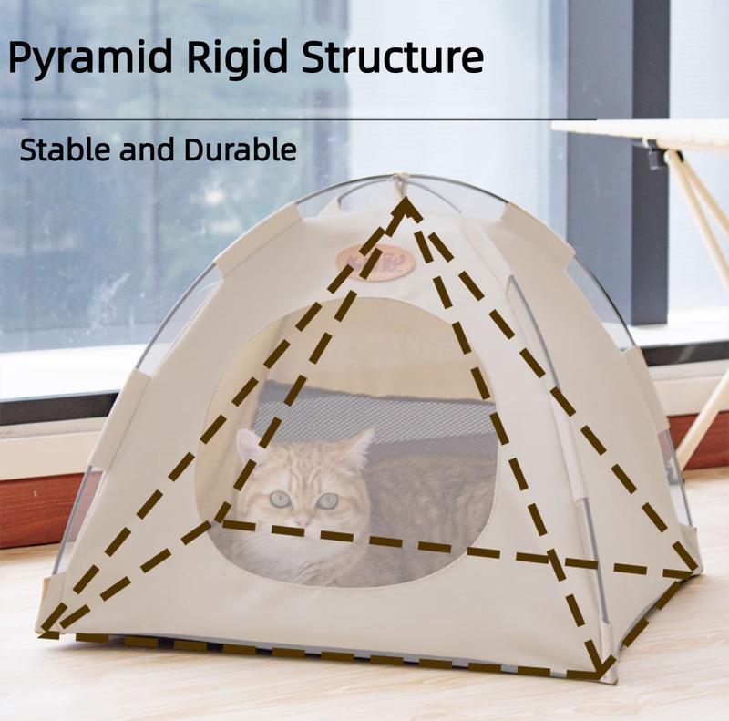 Foldable Pet Tent with Mat - Ideal for Outdoor Travel and Camping - Suitable for Cats and Dogs - Perfect Nest for Pets in All Seasons， cozy  cat  house pet  nest
