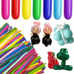 Latex Twisting Balloons 200 PCS 260Q Magic Balloons Assorted Color Long Balloons Animal Shape Party Decorations Wedding Birthday Holiday