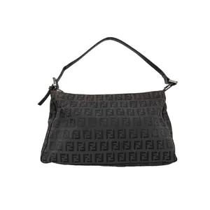Pre-owned FENDI canvas Shoulder Bags Zucchino Pochette Shoulder Bag (2260001222469)