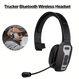 [Noise Canceling Headset] 60Hrs Noise Canceling Trucker Headset With Mute Button - Headset For Cellphone Office Work
