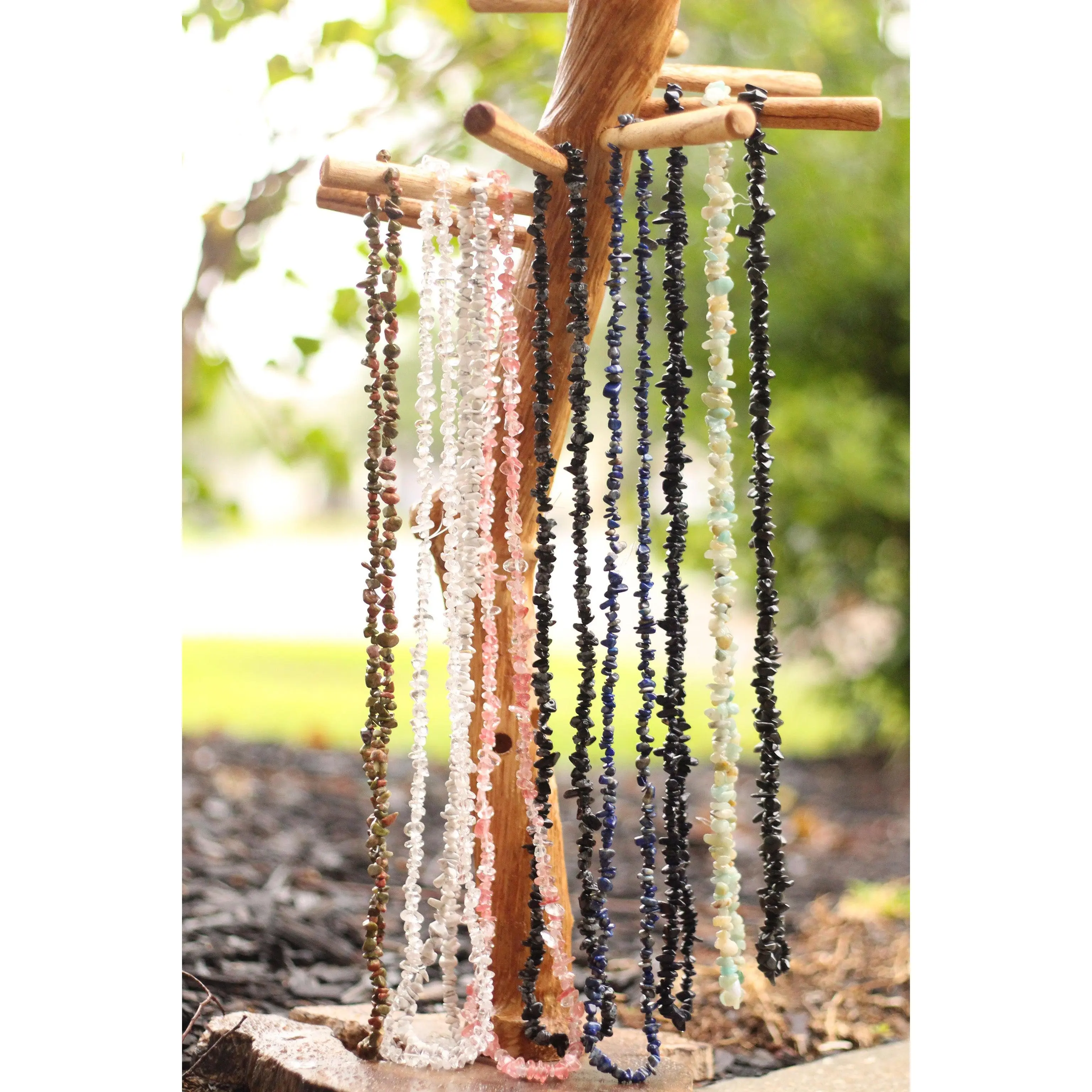 Chunky Chip 32 Inch Necklace, Chunky Crystal Necklace, Chip Necklace, Women and Girls Choker All Ages
