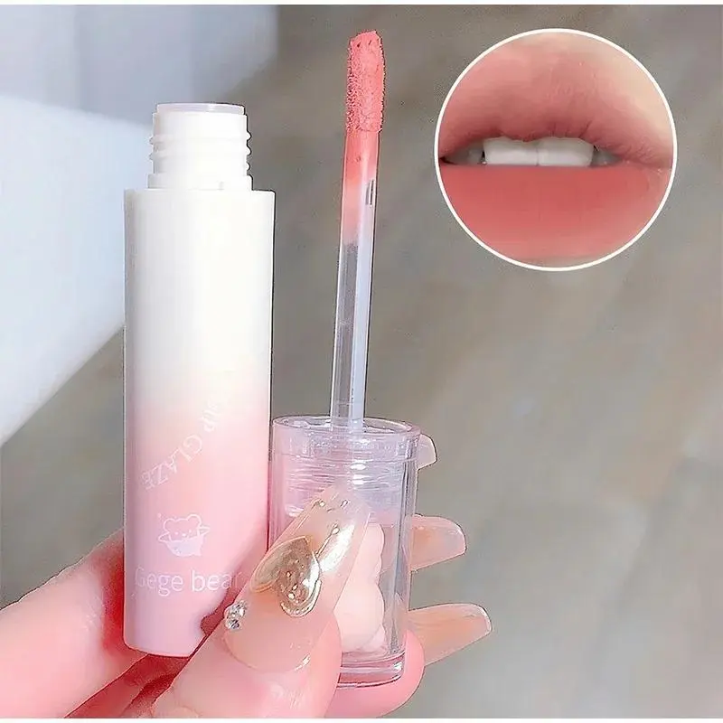 Cute Lip Glaze Girl Chestnut Pink Matte Lip Mud Korean Makeup Whitening  Lip Gloss Makeup Cosmetics Velvet Wateproof Lipstick