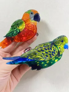 2pcs Quirky Parrot Bird Shaped Hair Clips, Large Shark Clip Design, Perfect for Styling & Protecting Hair, Elegant Style for Daily Wear, Super Cute Clips