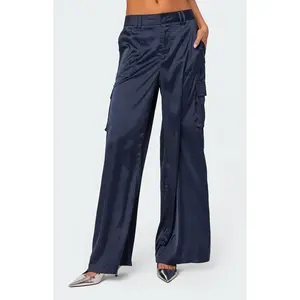 Edikted Women's Kelsey Satin Trousers