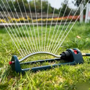 Durable Brass Garden Sprinkler Head with Cleaning Needle, 18-Hole Swivel Design for Lawn & Yard Irrigation, Dual Spray Sprinklers