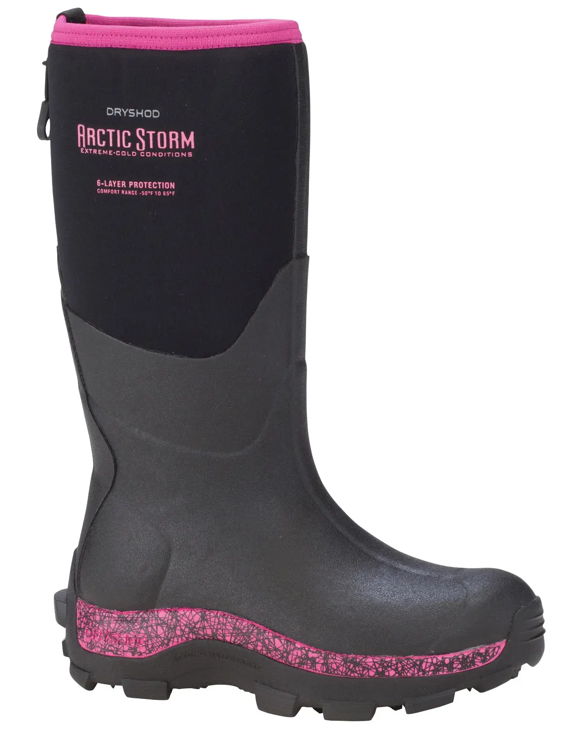 Dryshod Women's Women'S Arctic Storm Winter Work Boot - Ars-Wh-Pn